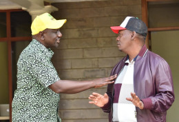 File image of President Ruto and William Kabogo